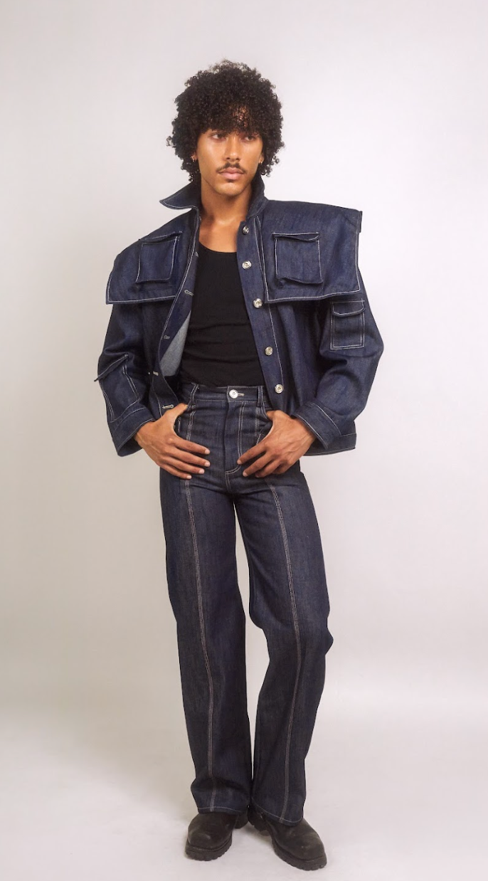 Mens 80s vintage jacket denim | HOT MILK 80's vintage clothing